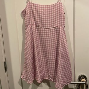 RESA pink and white babydoll mini dress size S NWOT beautiful dress for summer
